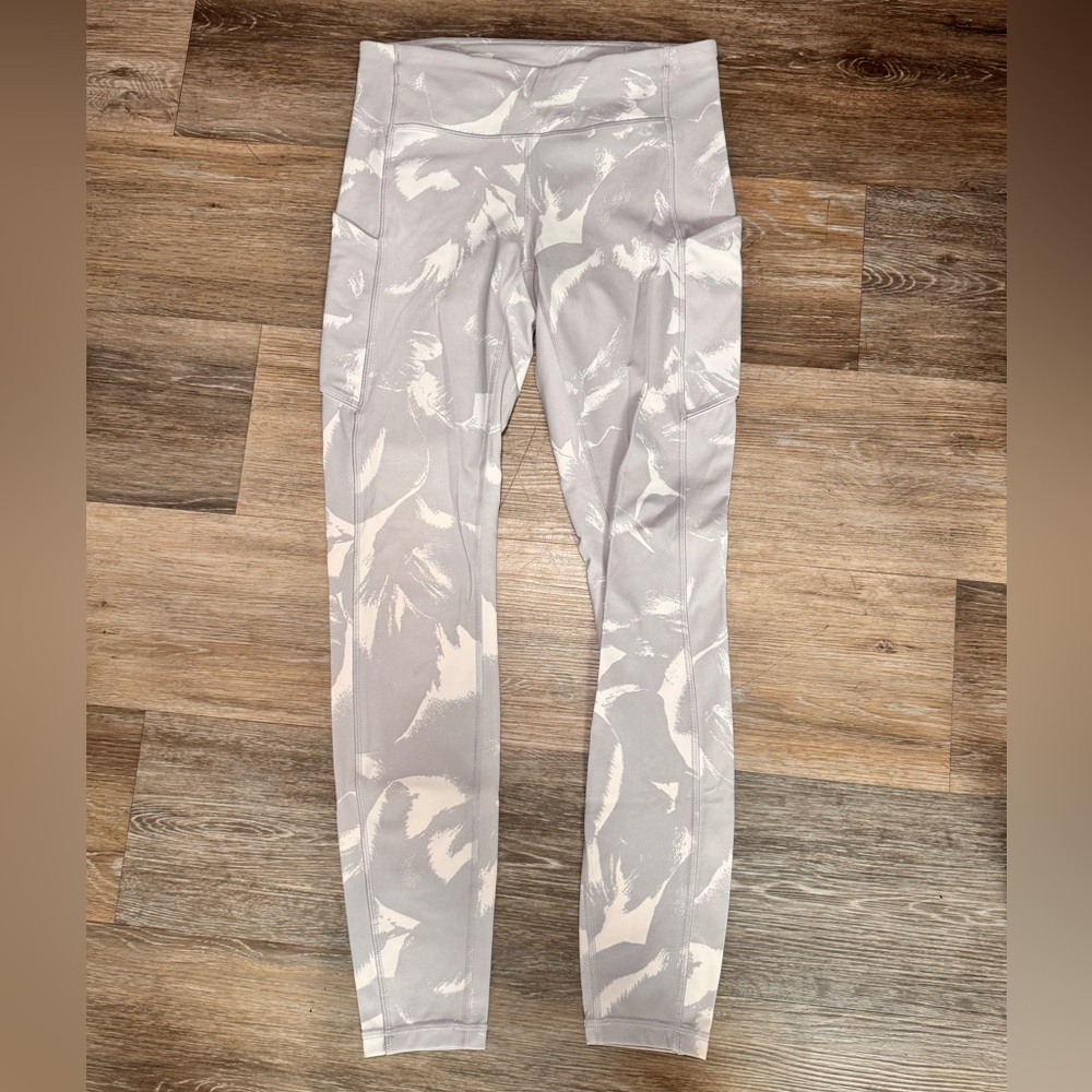 lululemon athletica Gray Patterned Leggings